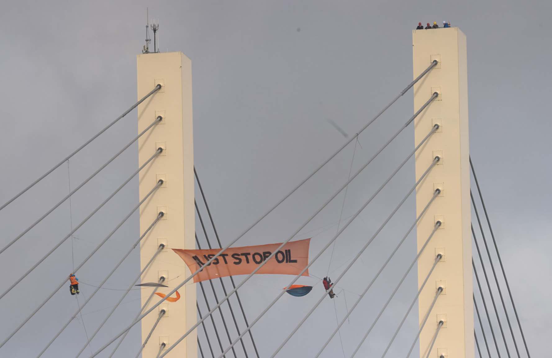 Officers Are Continuing To Work With Partners, Including National Highways And Thurrock Council, To Safely Resolve The Situation On The Dartford Crossing Where Two People Are At Height
