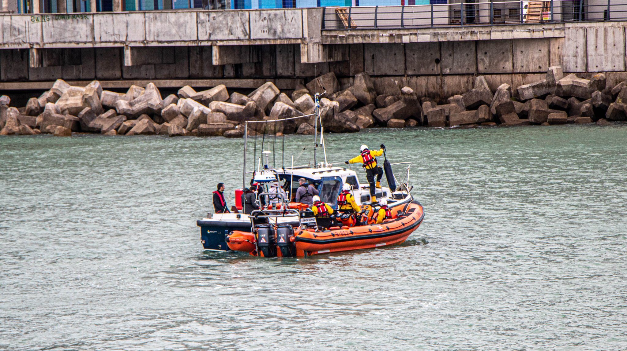 Brighton Lifeboat Launched Sunday To Assist A Broken Down Boat