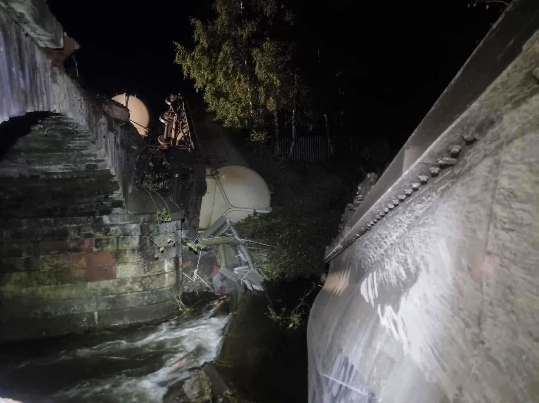 Emergency Services Are Currently At The Scene Of A Freight Train Derailment In Carlisle