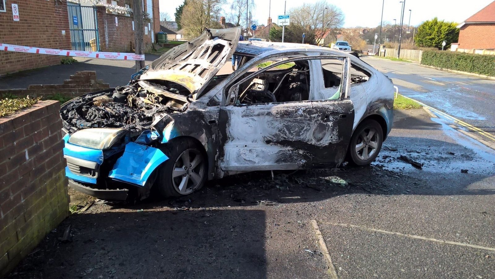 Breaking :police Appeal After Car Turns Into A Fire Ball In Southampton