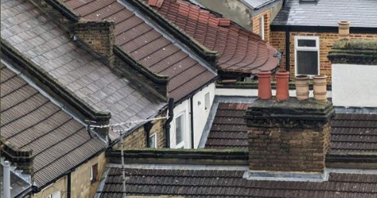 Firefighters Were Called To A Roof Collapse At A Mid-terraced House Converted Into Flats On Blackhorse Road In Walthamstow This Morning.
