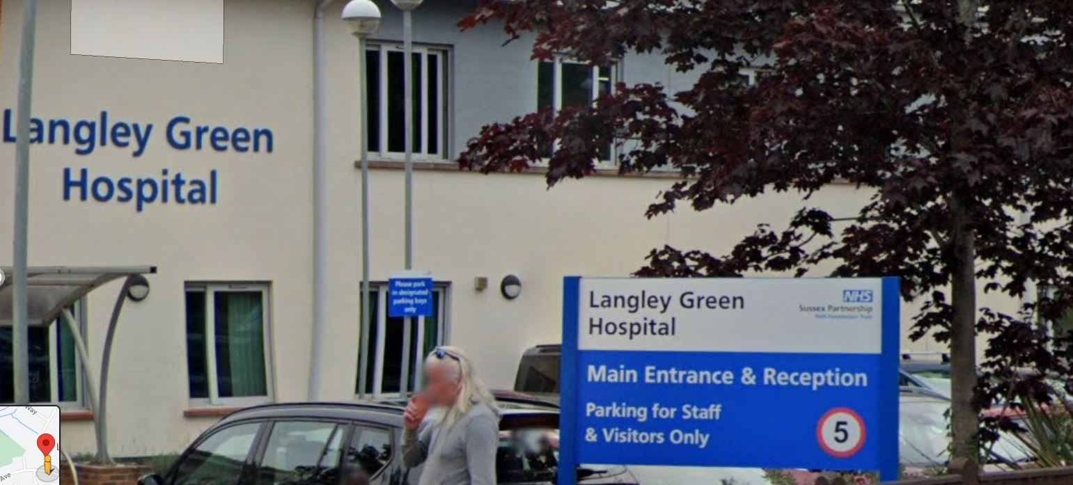 Appeal For Witnesses To Sexual Assault  Outside Langley Green Hospital In Crawley