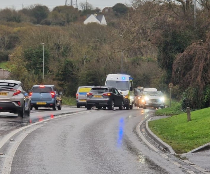Collision on the A259 this morning between Newhaven and Peacehaven
