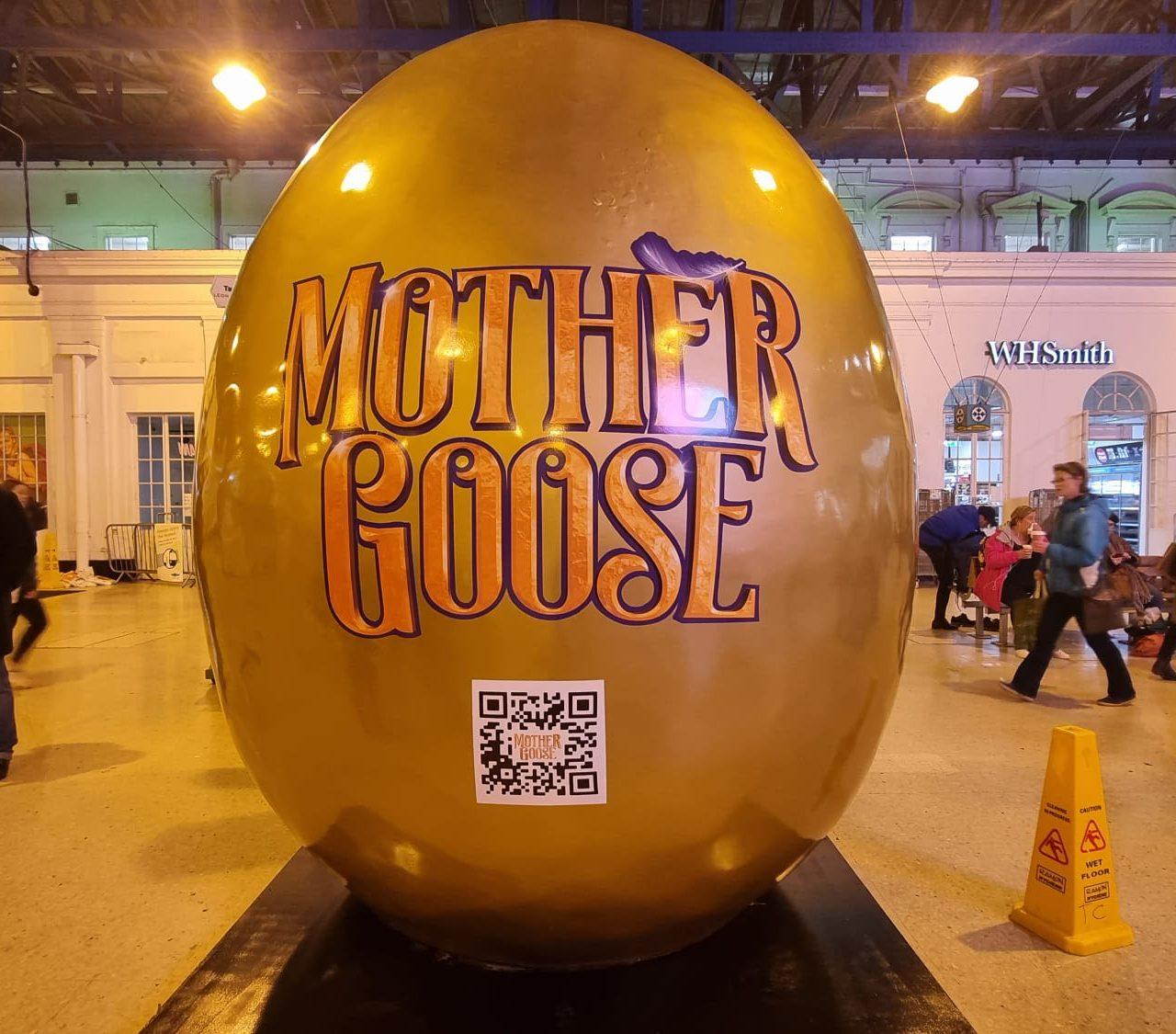 Giant Egg Appears On The Concourse Of Brighton Station