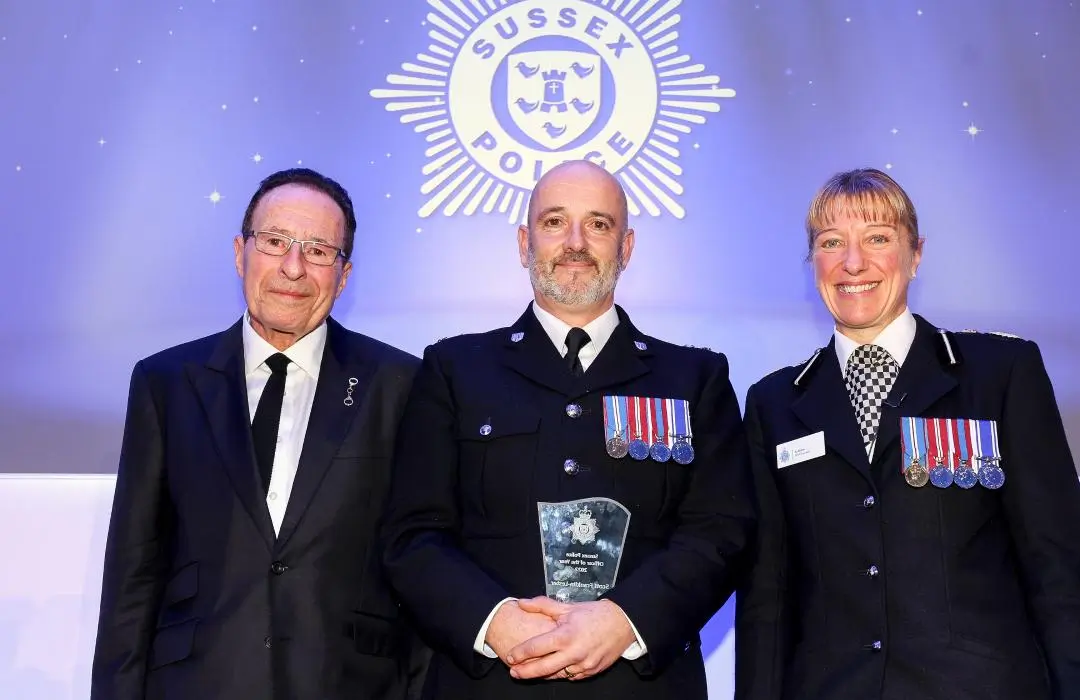 Eastbourne’s PC Scott Franklin-Lester Crowned Sussex Police Officer of the Year After 23 Years Battling County Lines Crime