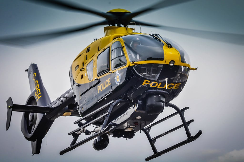 Three Men Were Apprehended After Being Pursued By A Police Helicopter And Cars