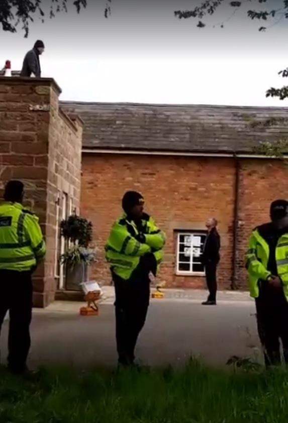 Protester Takes To Roof Of Former Conservative Crewe Mp Ed Timpson