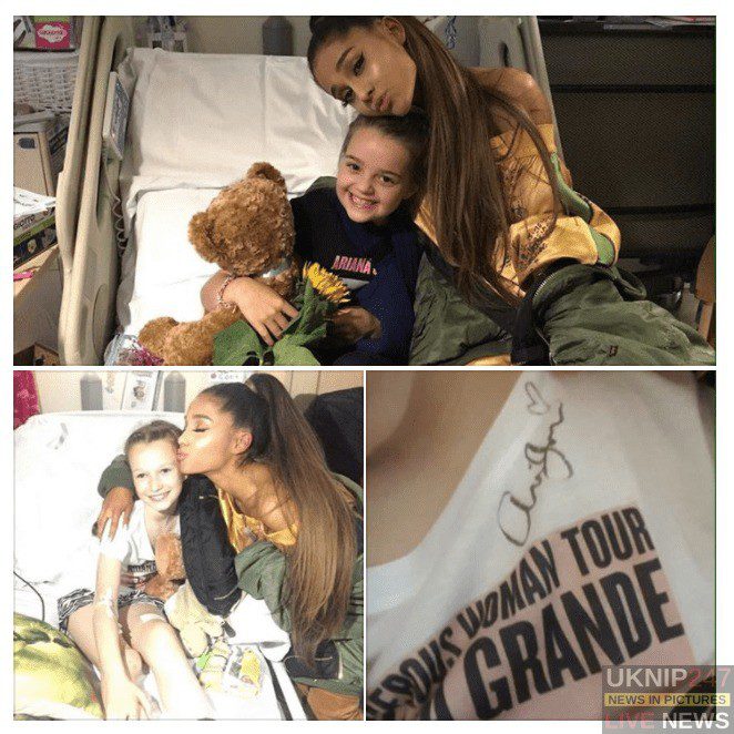 Manchester Ariana Grande Visits Injured Fans In Hospital