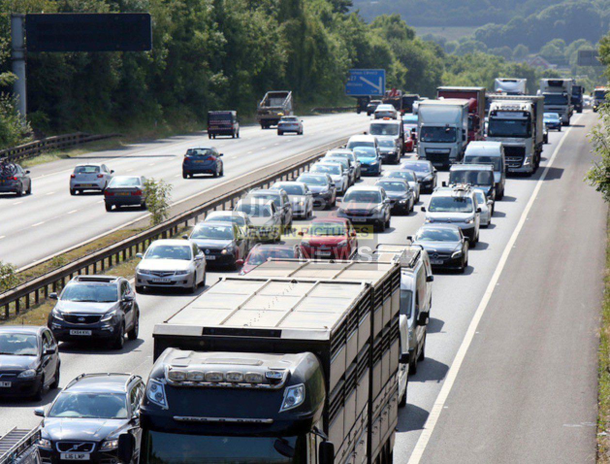 Six Miles Of Jams After Crash On The M3/m27 Interchange  Near Eastleigh