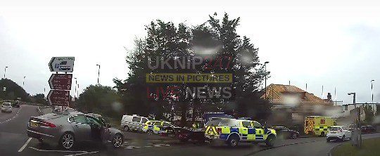 Three Vehicle Collision Bognor Regis War Memorial Hospital Roundabout