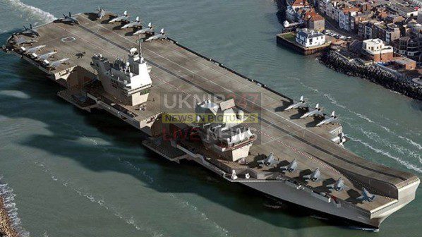 Hms Queen Elizabeth  Arrival Spark Traffic Disruption