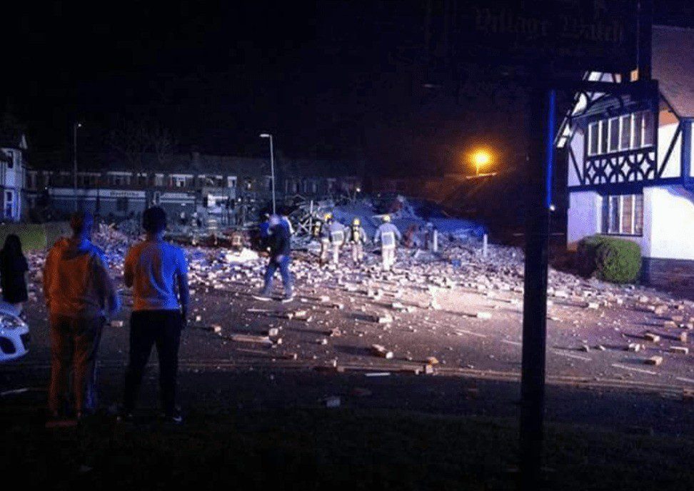 Explosion At Dance Studio  In New Ferry Birkenhead