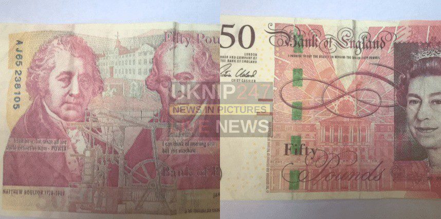 Fake Fifty Pound Notes In Circulation On The Isle Of Wight