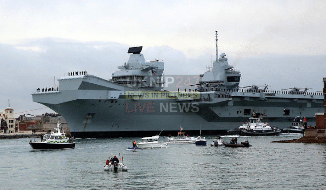 Hms Queen Elizabeth Sets Sail For New Trials
