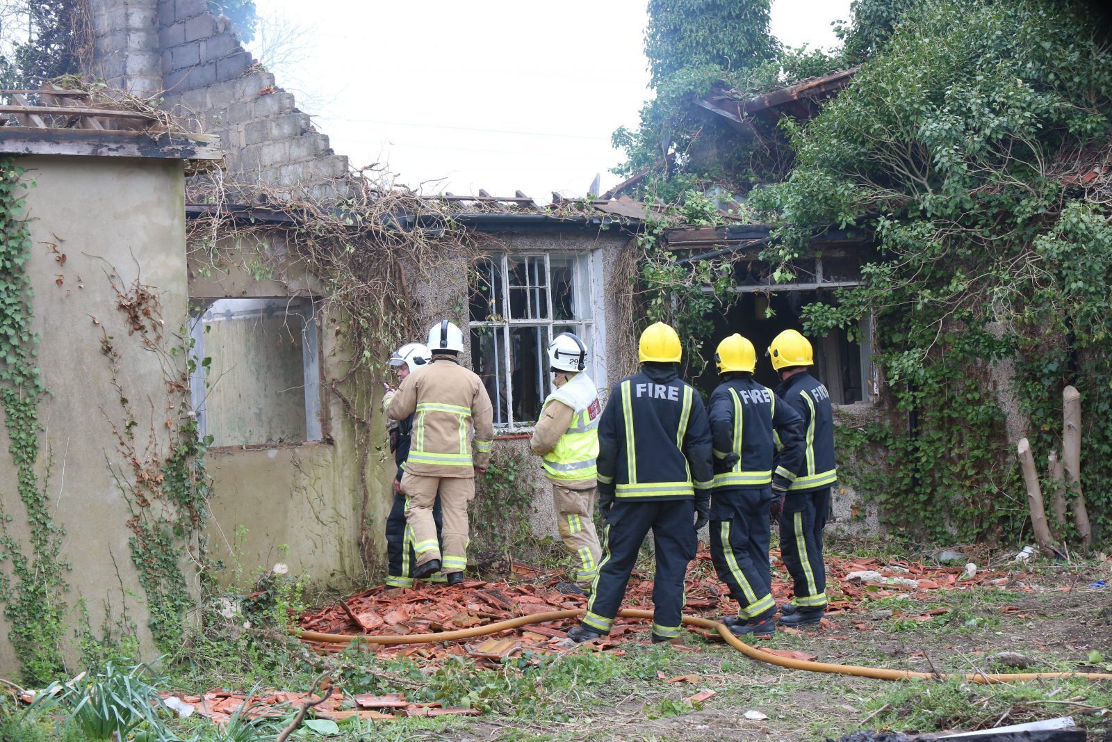 Builder Bonfire Fire Sets Fire To Roof Of House