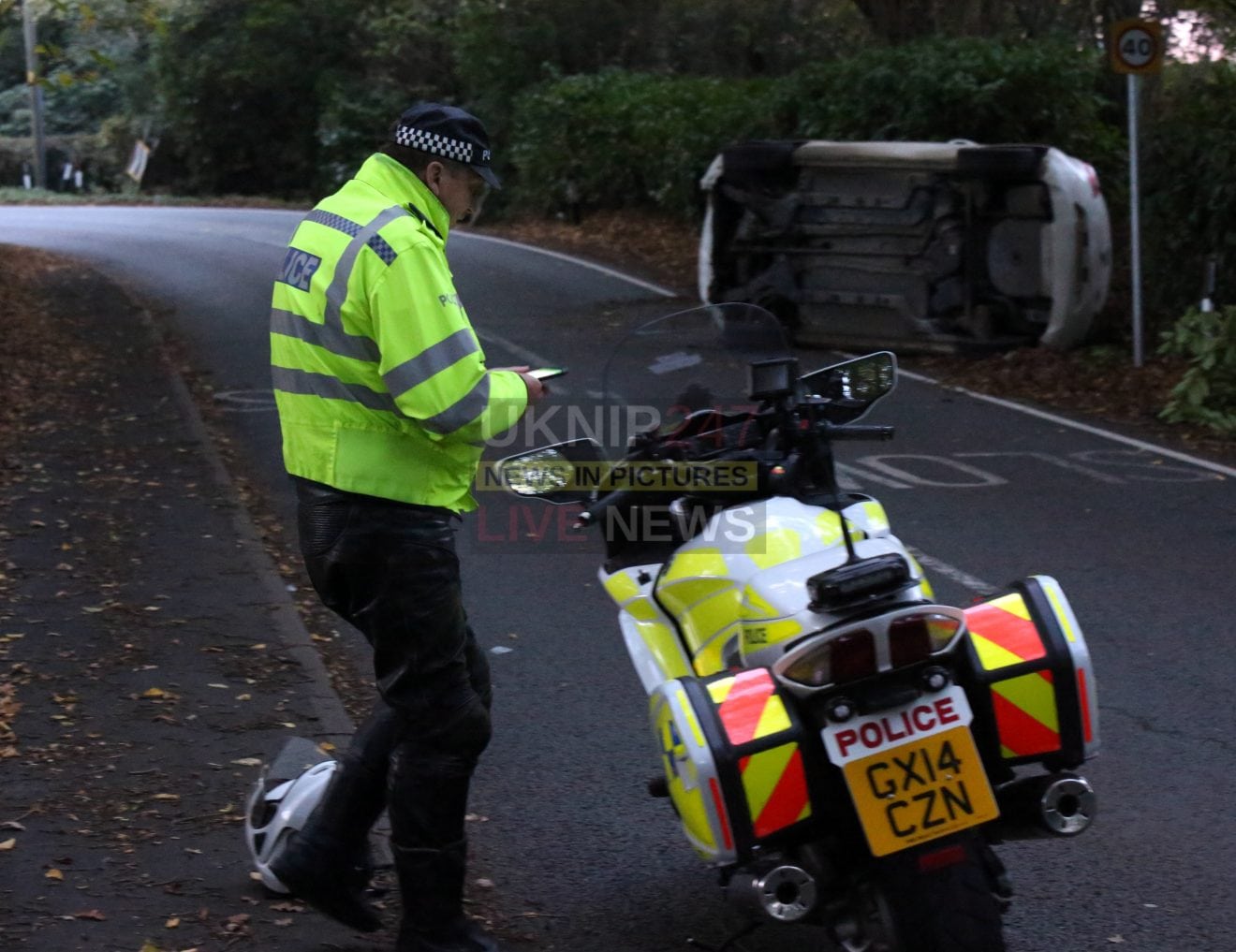 Woman Rushed To Hospital After Car Overturns In Rudgwick