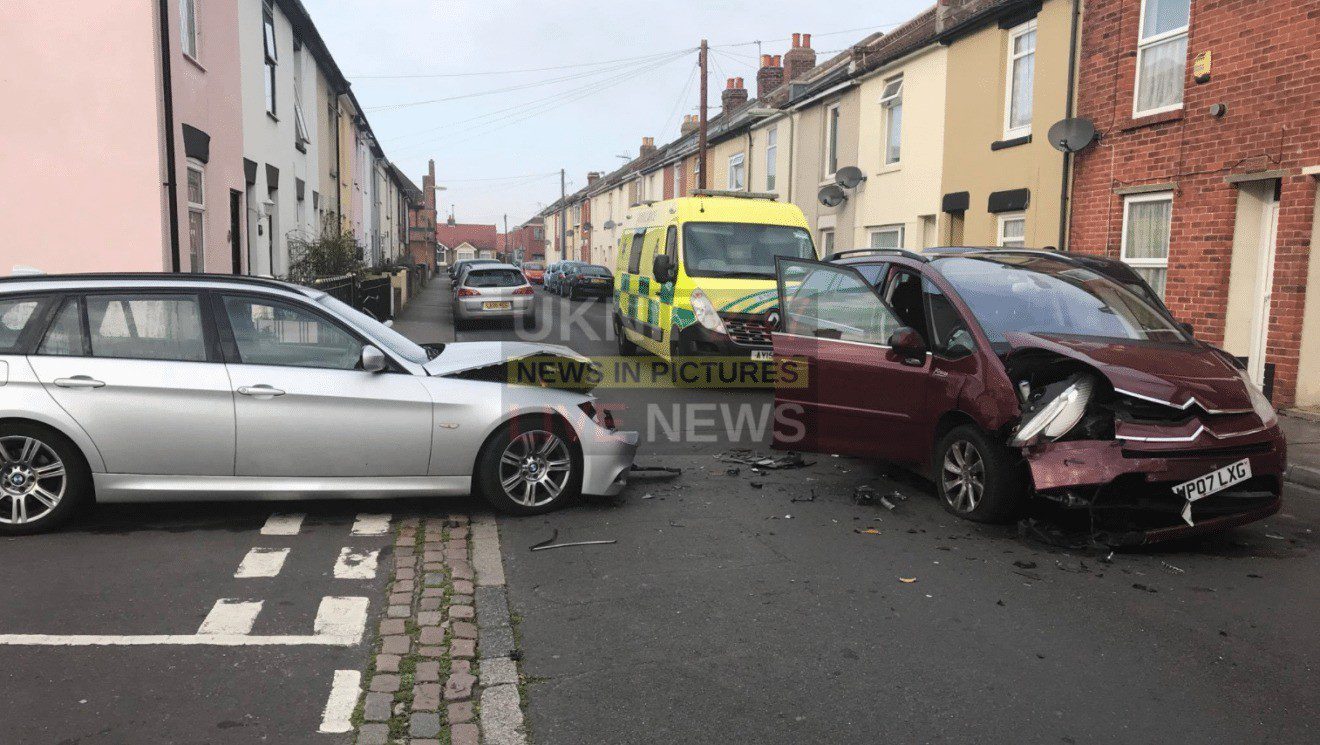 Two People Taken  To Hospital Following Collision In Gosport