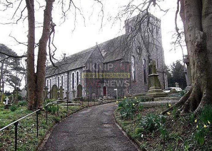 Scumbags  Target Portsdown Church In Widley  And Steal Of Poppy Collection Tin