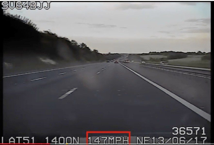 A Motorist Caught Speeding At More Than 145mph On A Hampshire Motorway Has Been Disqualified From Driving