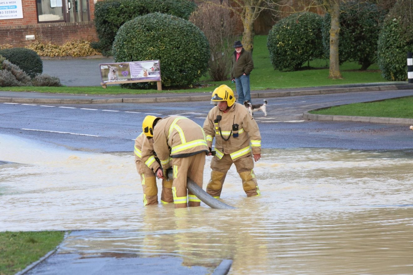 Businesses Evacuated After Burst Water Main In Newport  Leaves Hundred Without Water Supply