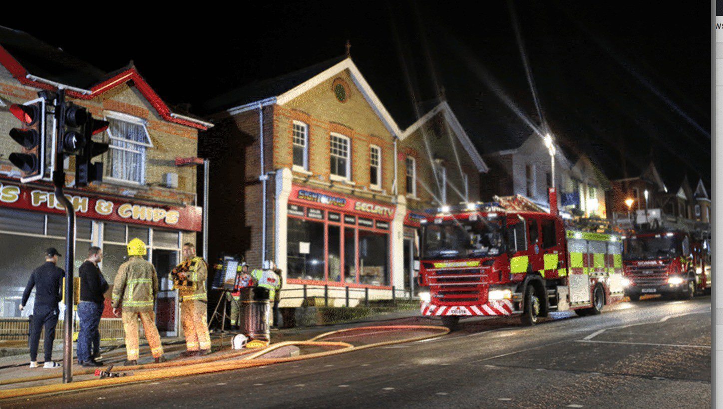 Quick Thinking Staff Praised By Fire Boss After Fire Breaks Out  At Wootton Chip Shop