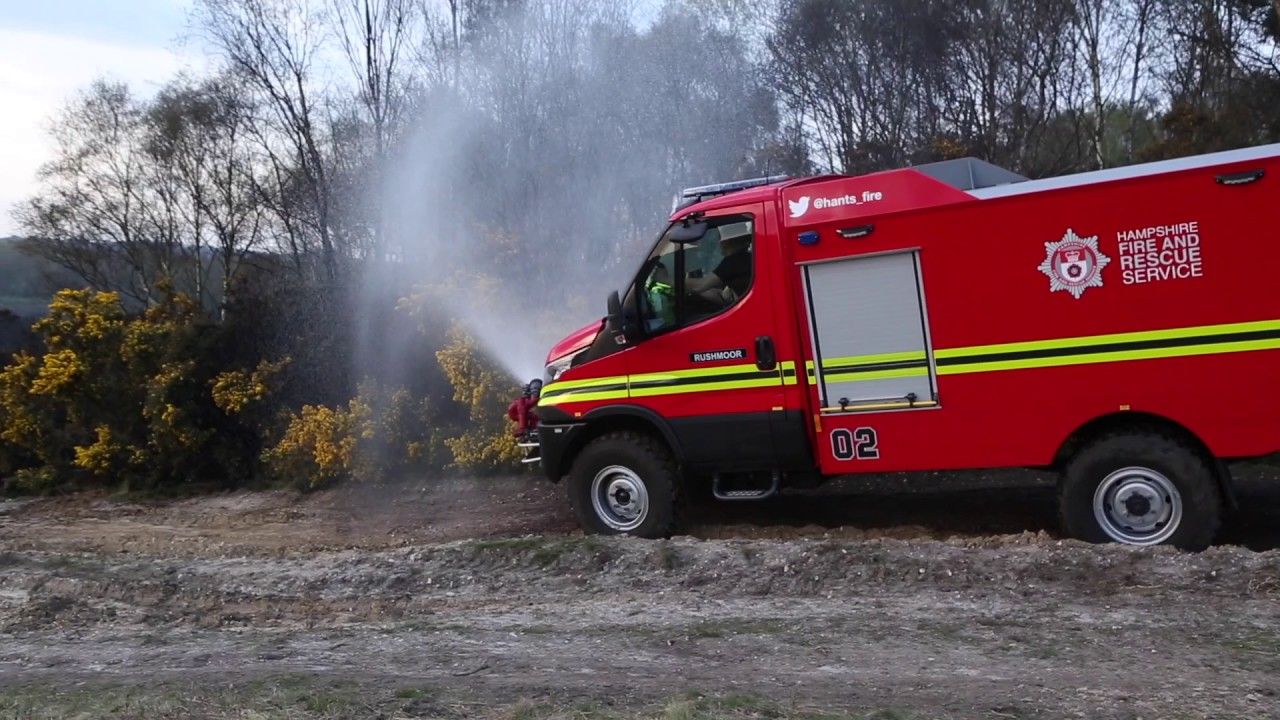 Fire Breaks Out At Yateley Common In Hampshire