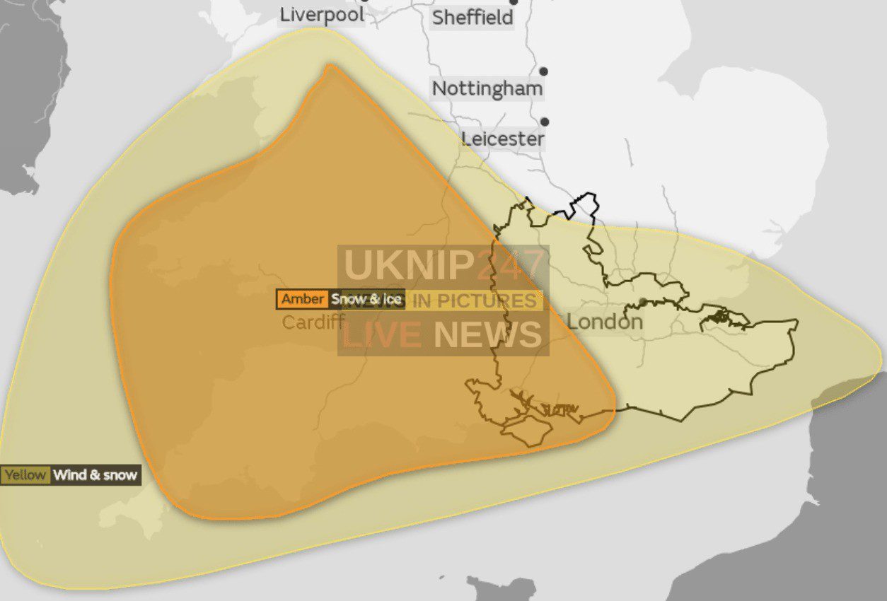 Snow And Ice Warning Issued For The South Coast