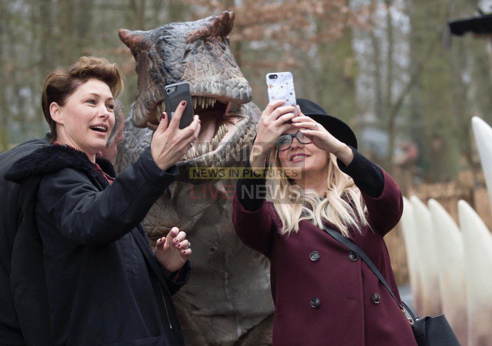 Celbs Pack World Of Dinosaurs Opening  Ceremony At Paradise Wildlife Park