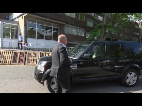 Teresa May Arriving At St Clements Church