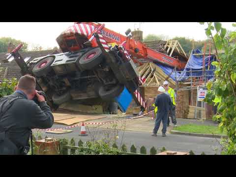 Crane Crushes House In Basingstoke