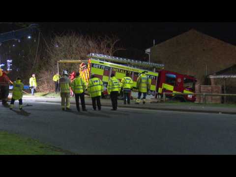 Recovery Of Fire Engine Following  Fatal In  Royston Edited