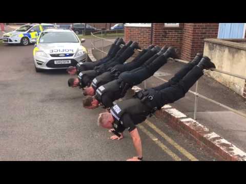 A Section Of West Sussex Police  Chichester Raise The Bar With Their 22 Push Up Challenge