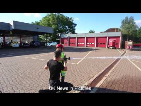 Birthday Boy Ben Meets Southsea Police And Red Watch At Southsea Fire