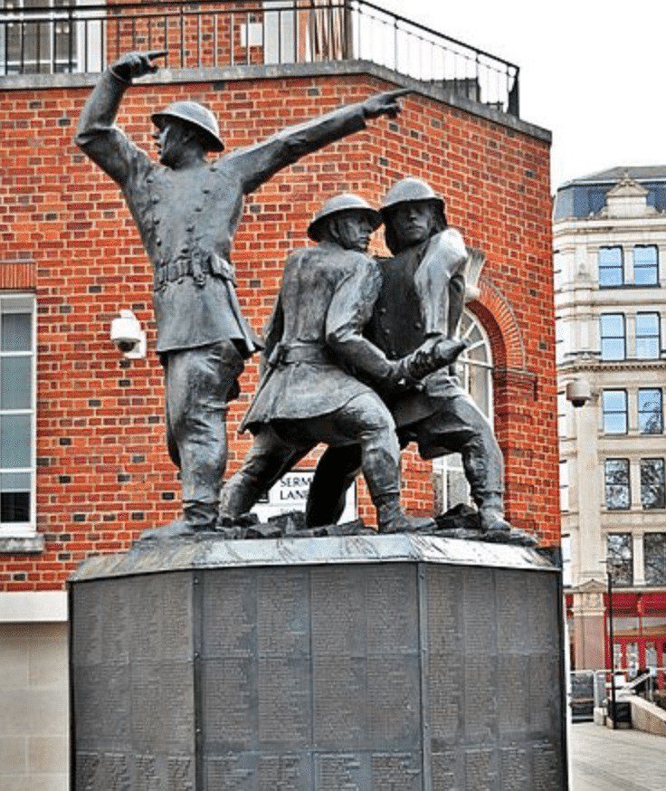 At The Stroke Of 12  A Minutes Silence Was Held As A Mark Of Respect To Firefighters