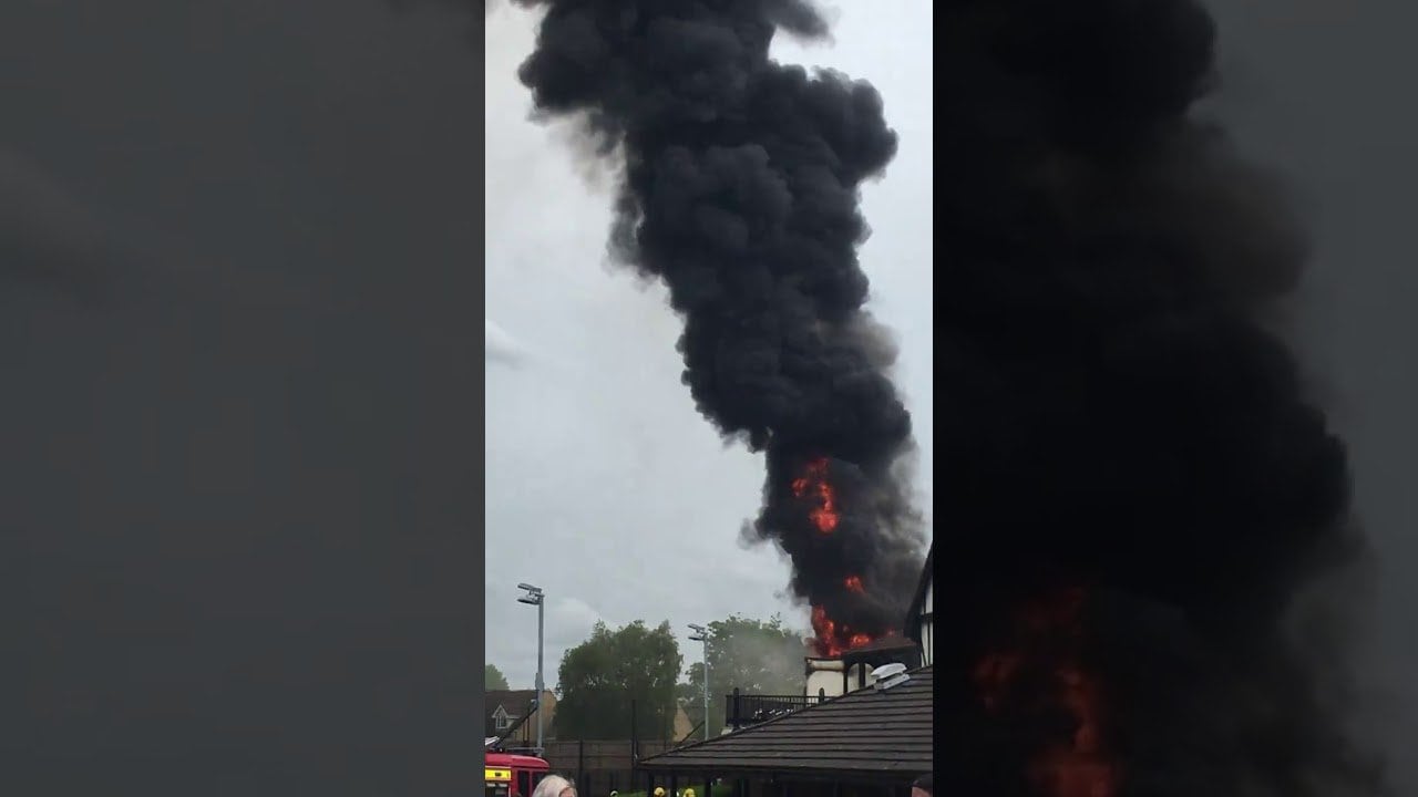 Fire Breaks Out At  South Bristol Sports Centre