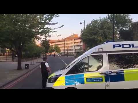 Police Seal Off Street In Hackney Following An Incident