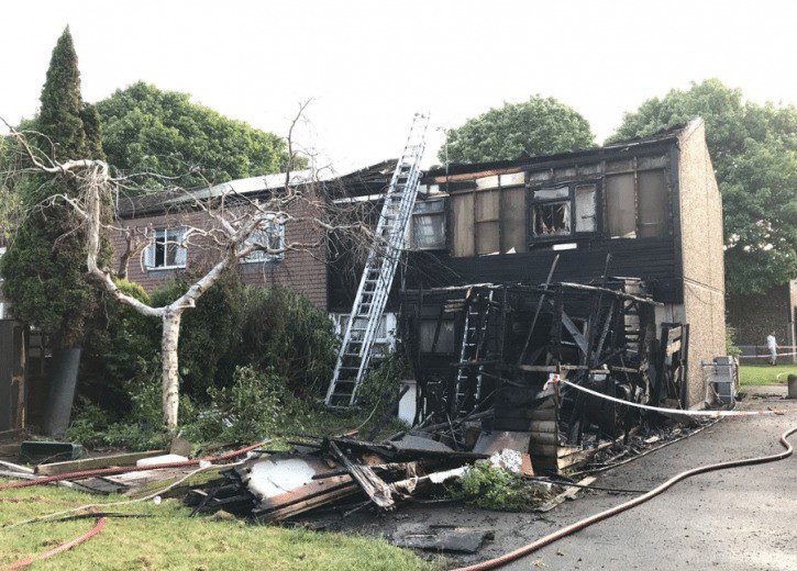 Residents Rehoused  After Fire Rips Through Property