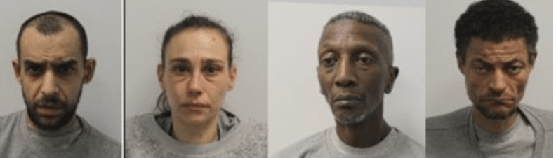 Three Men And A Woman Have Been Sentenced To A Total Of 25-and-a-half Years In Jail For Their Role In The False Imprisonment Of A Man From Acton And The Blackmail Of His Family