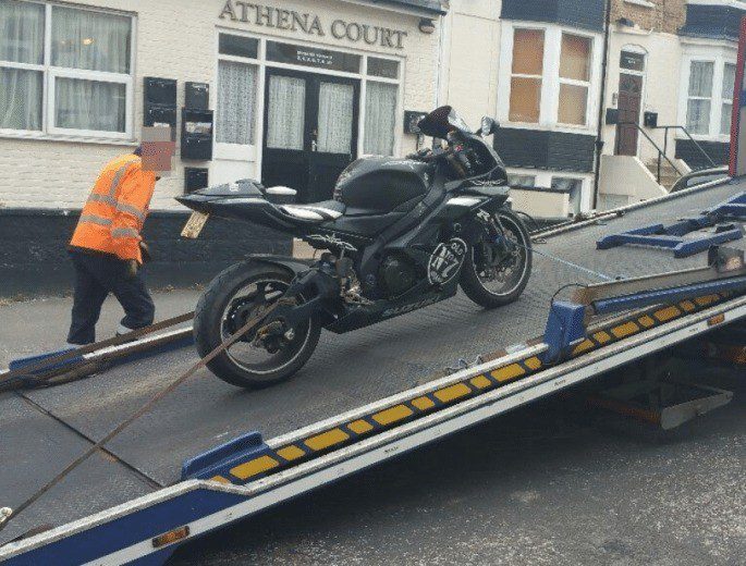 Nuisance Motorbike Seized In Margate