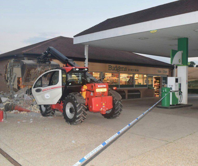 Thieves Use Tractor To Rip Out Atm Machine In The West Meon