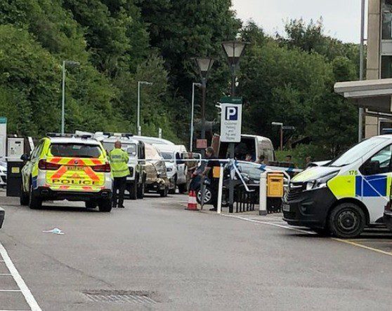 Police Car Seized  From Chippenham Car Park As Part Of Nerve Agent Probe