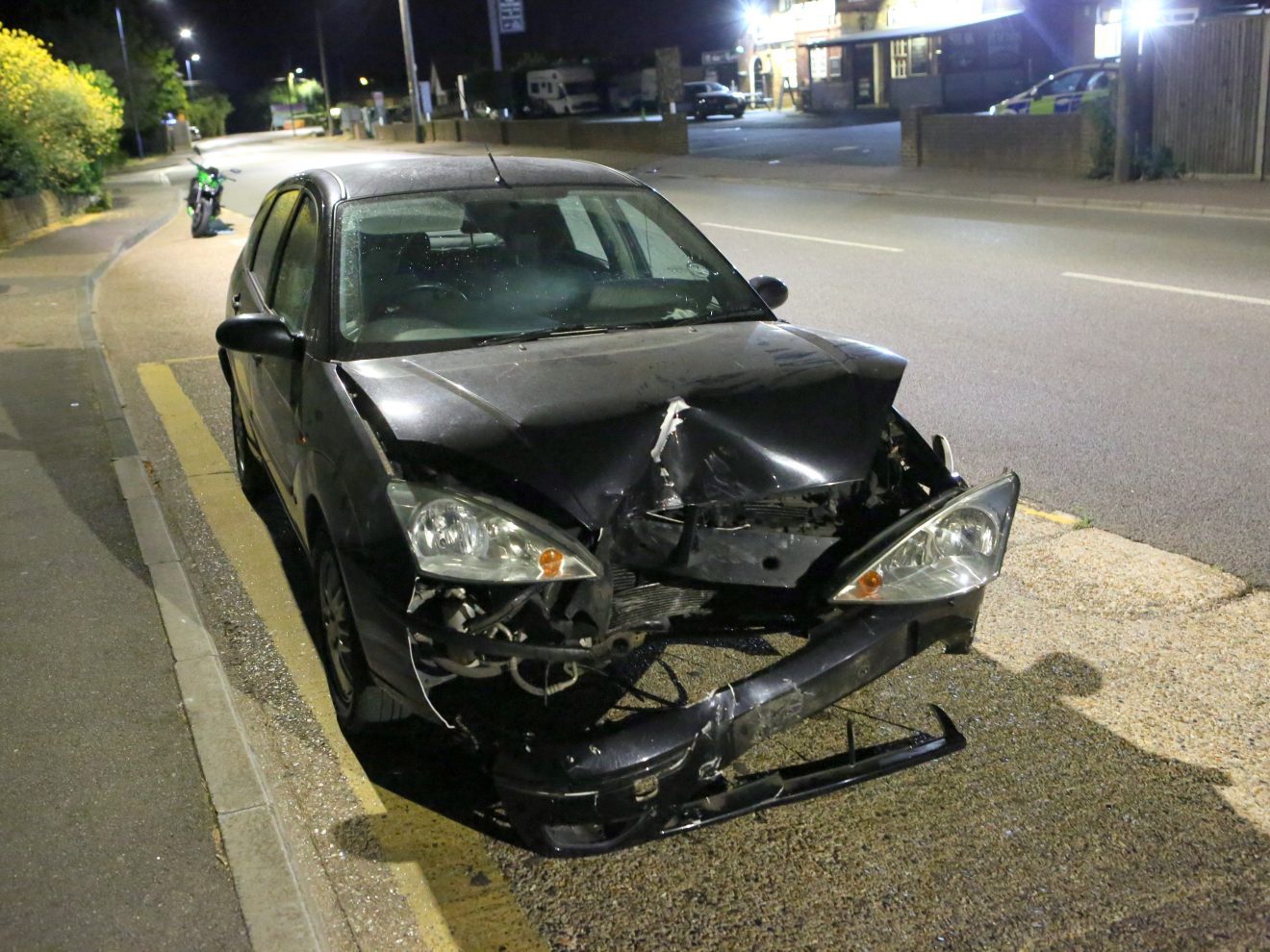 Motorcyclist Taken To Hospital After Ford Focus Ploughed Into This Machine Head On In Swalecliffe