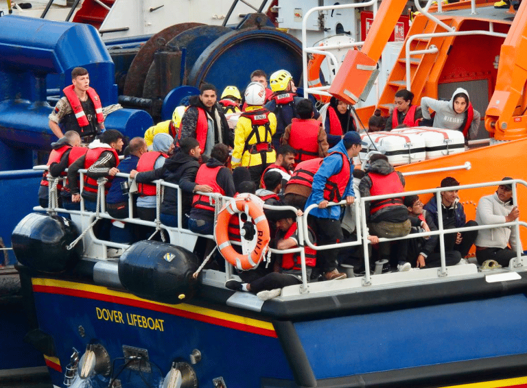 Under Home Office plans, refugees who cross the Channel in small boats to reach the UK will be electronically tagged and prosecuted if th…