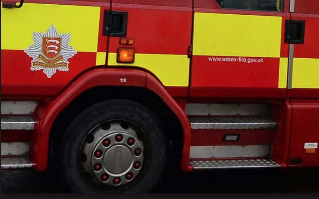 Essex Fire Appliance  Overturns On Route To Field Fire In Suffolk Leaving Three Injured