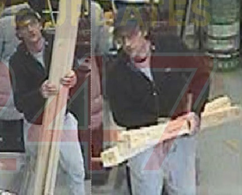 Thief Who's  Thick As Two Short Planks Caught On Cctv