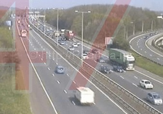 Lorry And Coach Involved In A Collision On The M25