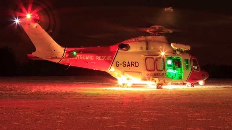 Woman  Airlifted By Coastguard Helicopter Rescue 175  Following A Fall In West Wight