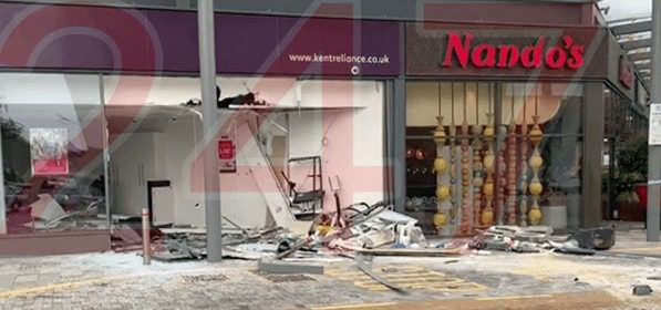 Thieves Make  Off Cash Machine  In Overnight Raid Gillingham