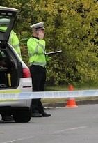 Motorcycle Rider Conveyed To Hospital After Military Road Crash