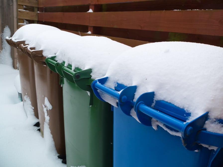 Frozen Bins - If It Won't Open, It Can't Be Collected